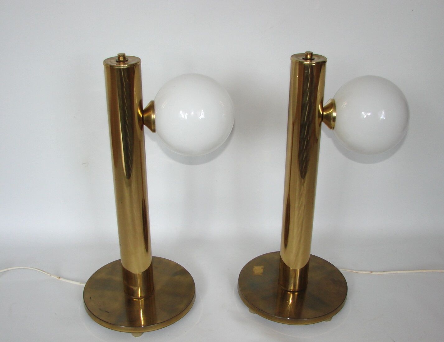 Modern lamps pair, Denmark 60s
