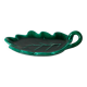 Large earthenware catchall, "Leaf" model, green, design, 1970.