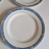 Set of 14 Terre de fer Salins plates, Castellane model