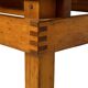 Vintage Pinewood Slatted Coffee Table Design 1970s