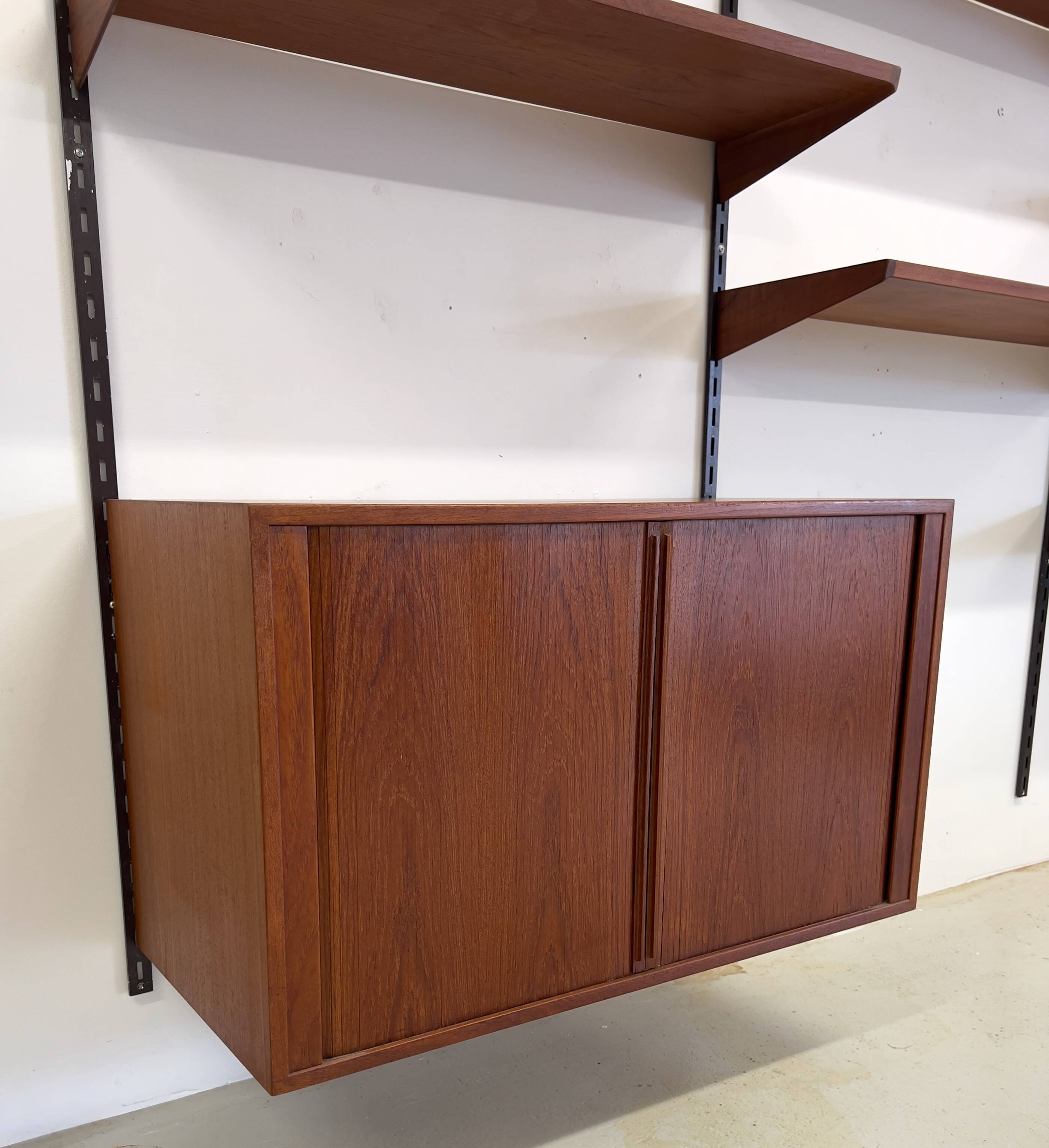 Teak Wall System By Kai Kristiansen for Feldballes.