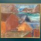Swedish Oil on Canvas – “Bodar, Lofoten” by Vivianne Larsson – Vintage