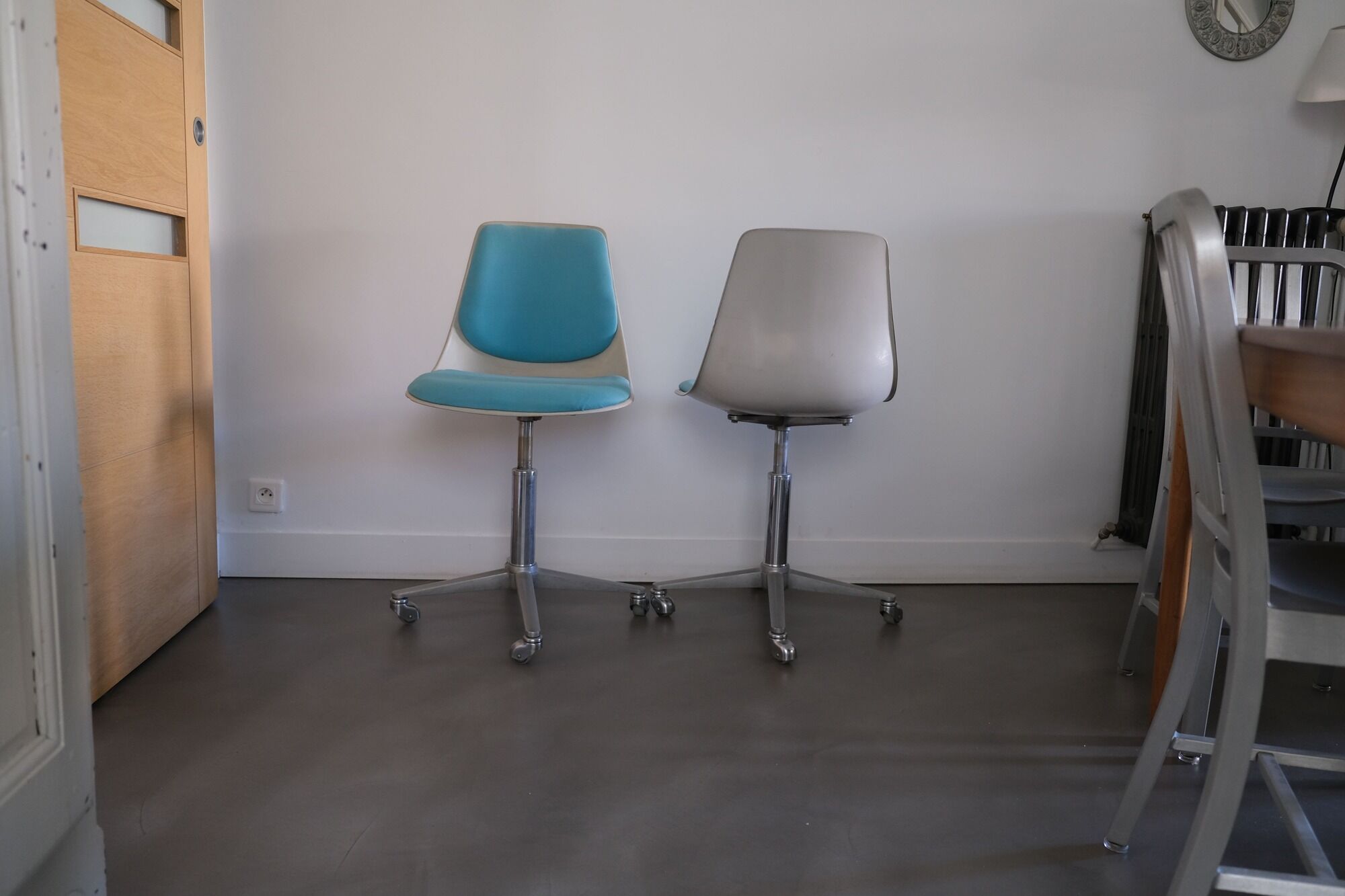 Paire de chaises de bureau Georg Leowald pour wilkhahn