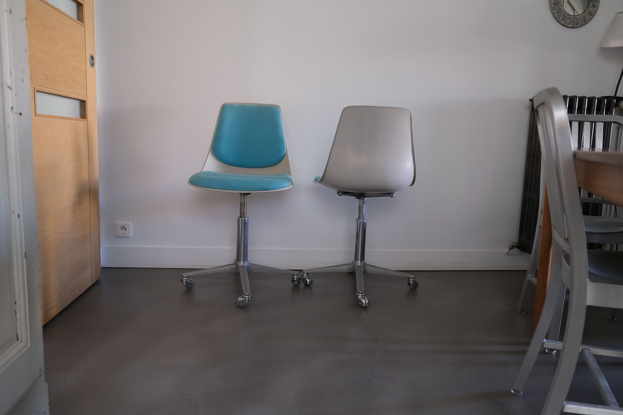 Paire de chaises de bureau Georg Leowald pour wilkhahn