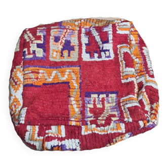 Handmade bohemian Berber pouf 60 X 60 X 25 CM