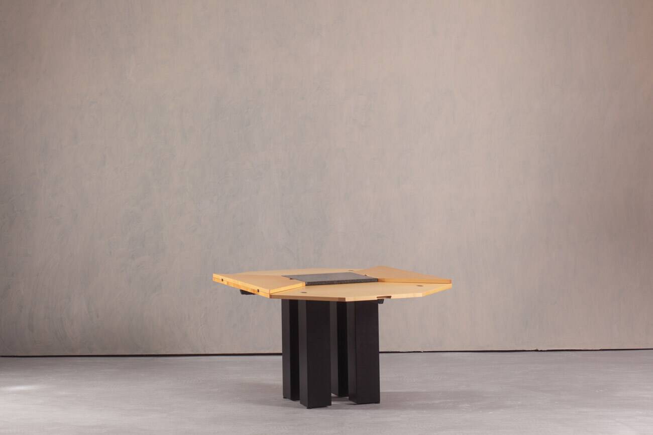Postmodern Cirkante dining table by Bob Van Den Berghe for Tranekaer, Denmark, 1990s