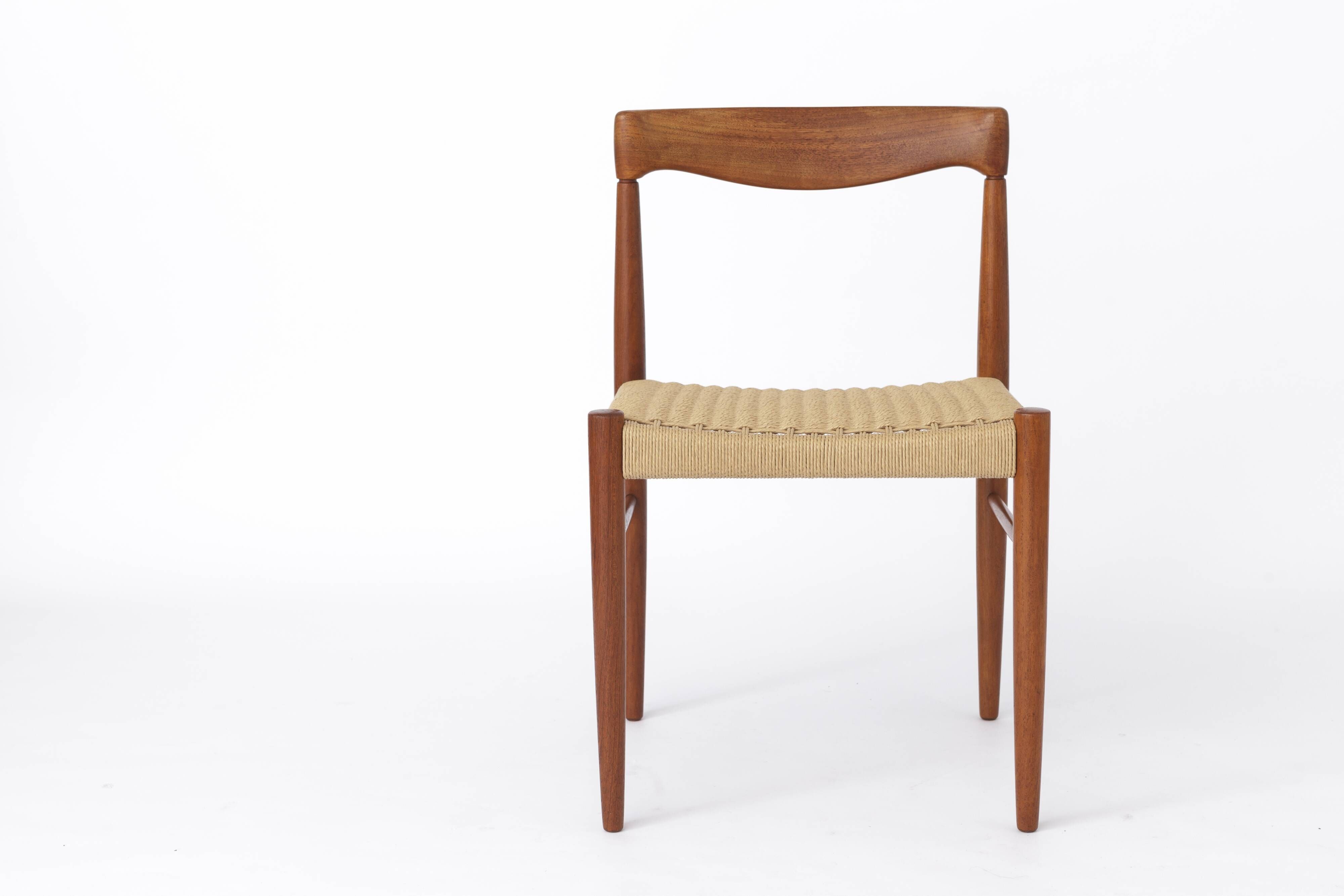 1 of 2 Vintage Dining Chairs by H.W.Klein for Bramin, Denmark, 1960s