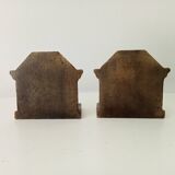 Pair of 1920s Art Deco bronze bookends