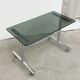 Vintage chrome and tinted glass dessert trolley