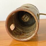 Vintage cylindrical ceramic table lamp