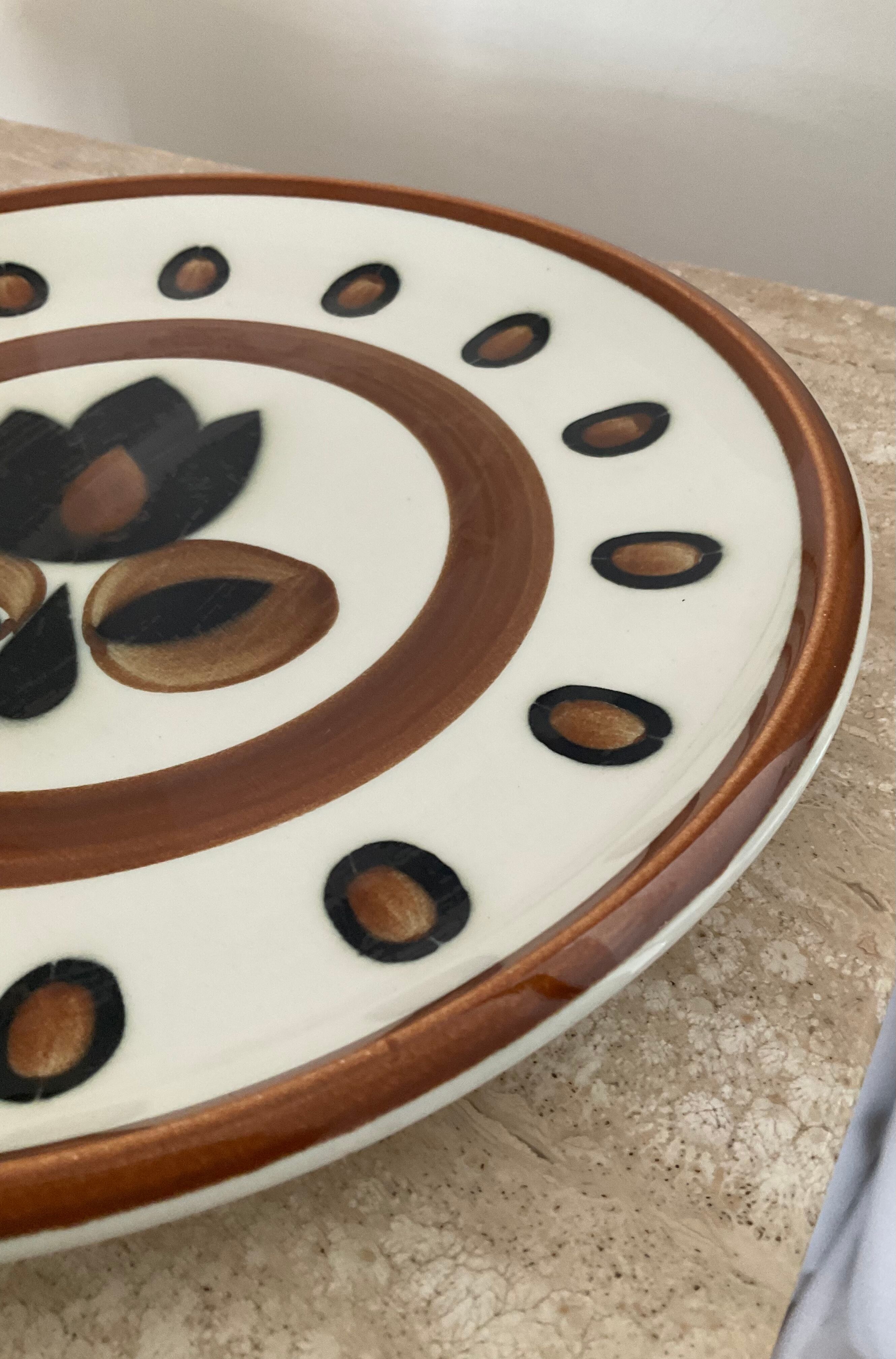 Series of 6 plates Boch model Kimono 60s