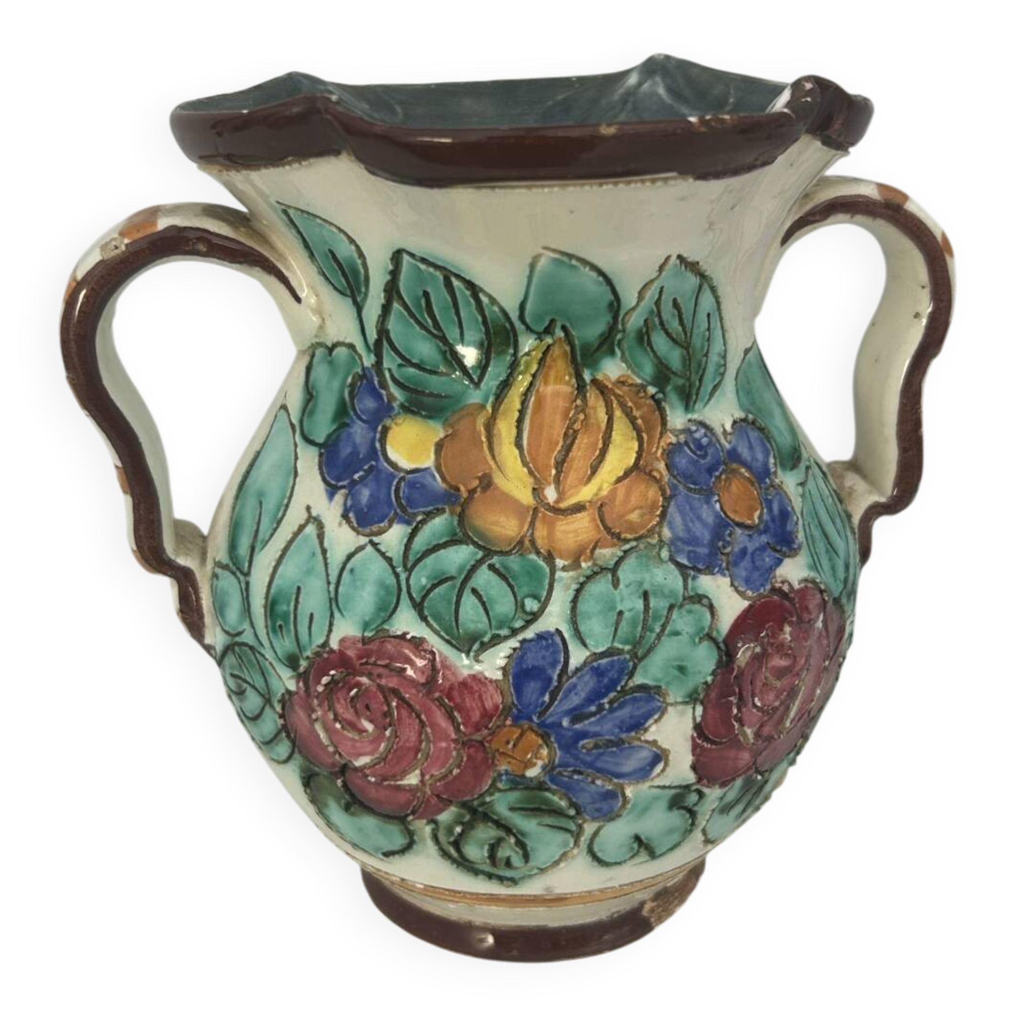 Vintage ceramic vase signed Cerart Monaco