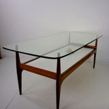 1960s teak coffee table designed by Jos De Mey