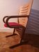 Danish design wooden armchair signed