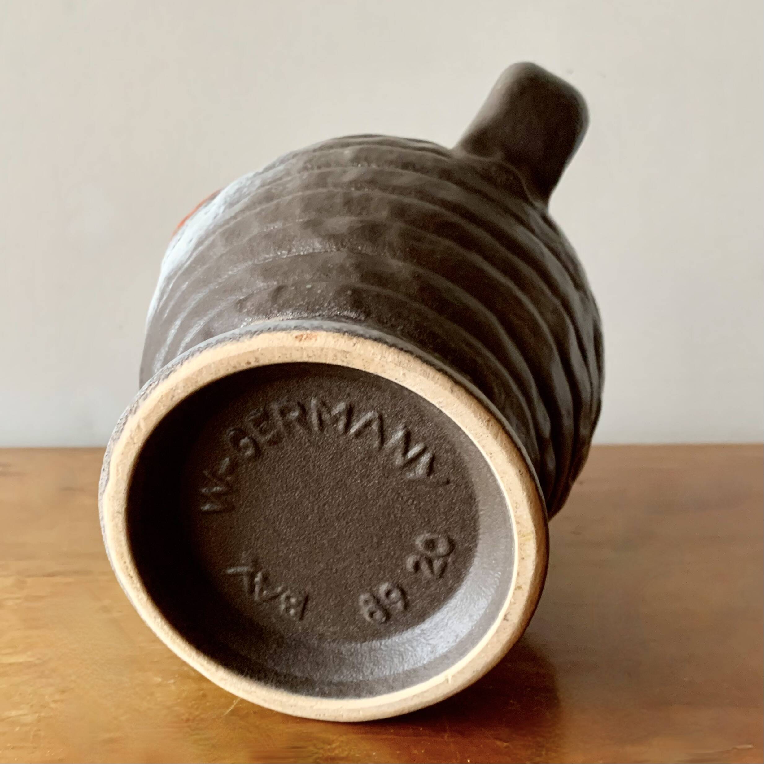 Bay Keramik - Vintage West Germany Vase or Pitcher - Model 89-20 - - Fat Lava