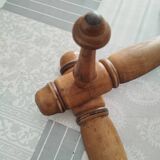 Porte manteau ancien en bambou vintage