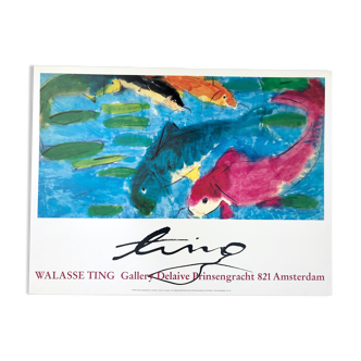 Affiche d'art d'après Walasse Ting Springwind over the lake, 1989