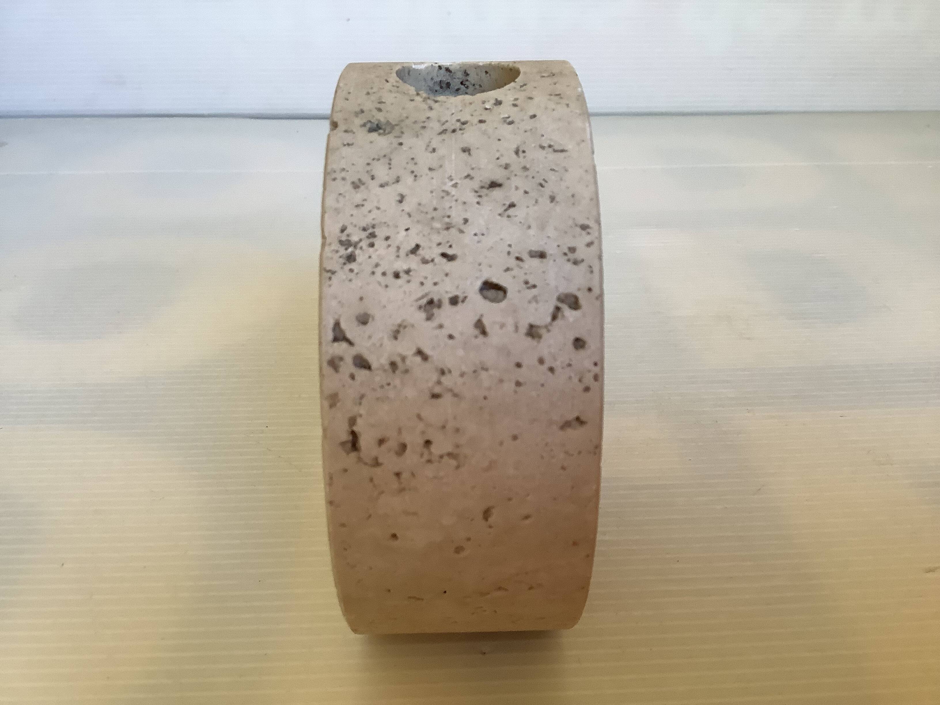 Fratelli Mannelli travertine soliflore vase