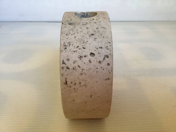 Vase soliflore travertin Fratelli Mannelli