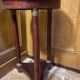 Empire accccajou pedestal table, marble top