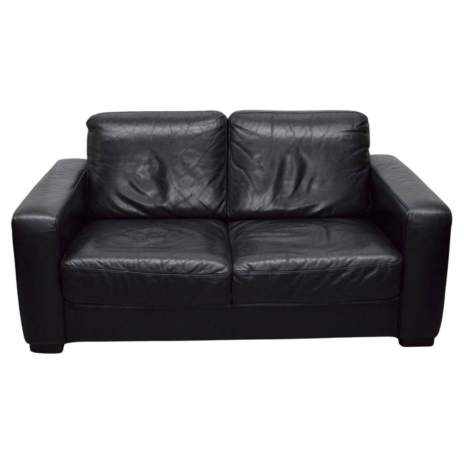 2-seater leather Natuzzi sofa with armchair