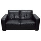2-seater leather Natuzzi sofa with armchair