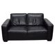2-seater leather Natuzzi sofa with armchair