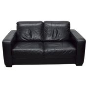 Canapé 2 places en cuir Natuzzi avec fauteuil