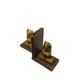 Pair of bookends, mid-century modern, beech, Czechoslovakia, 1950s