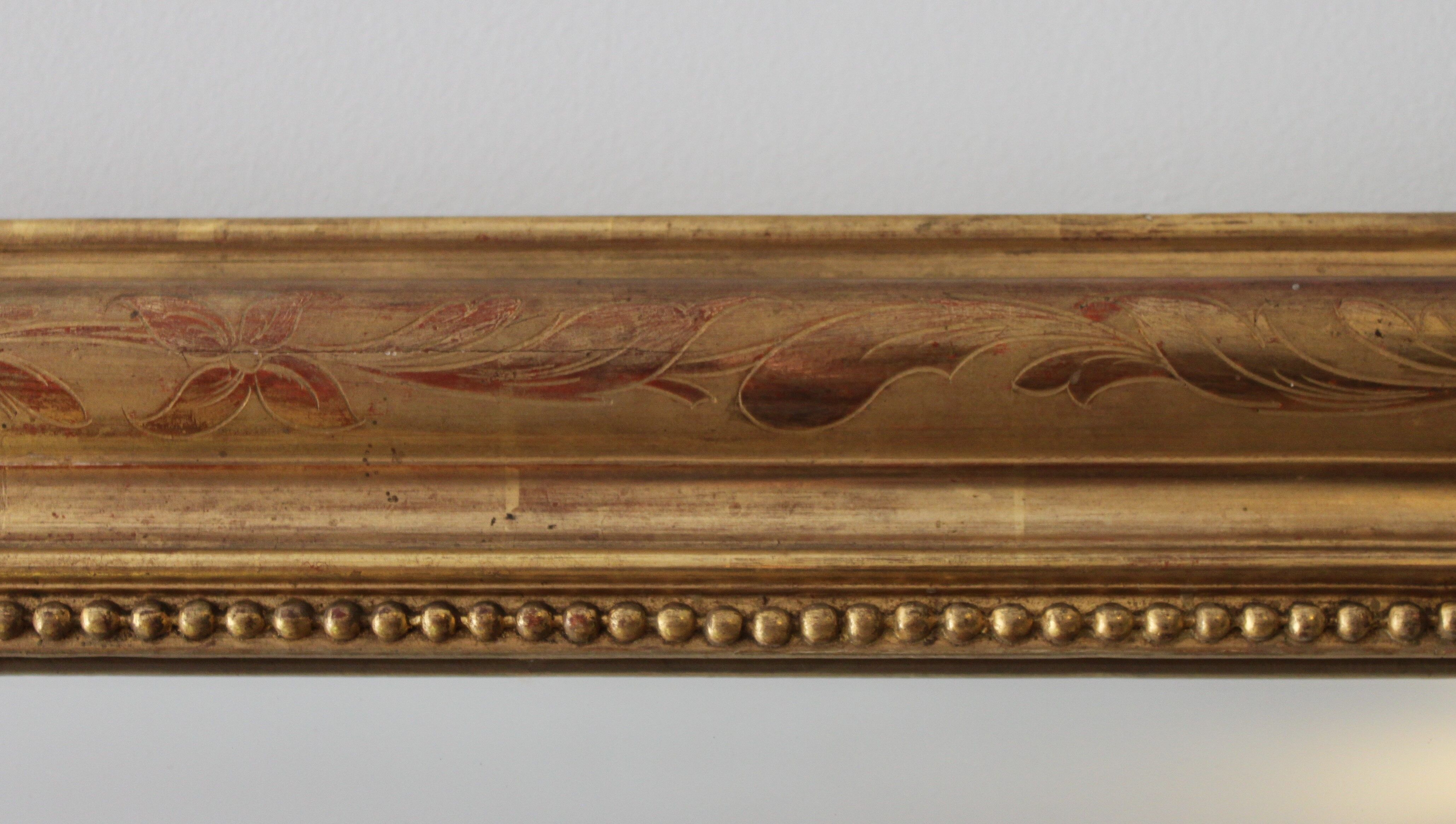 Gilded Louis Philippe Mirror - Antique Wall Mirror