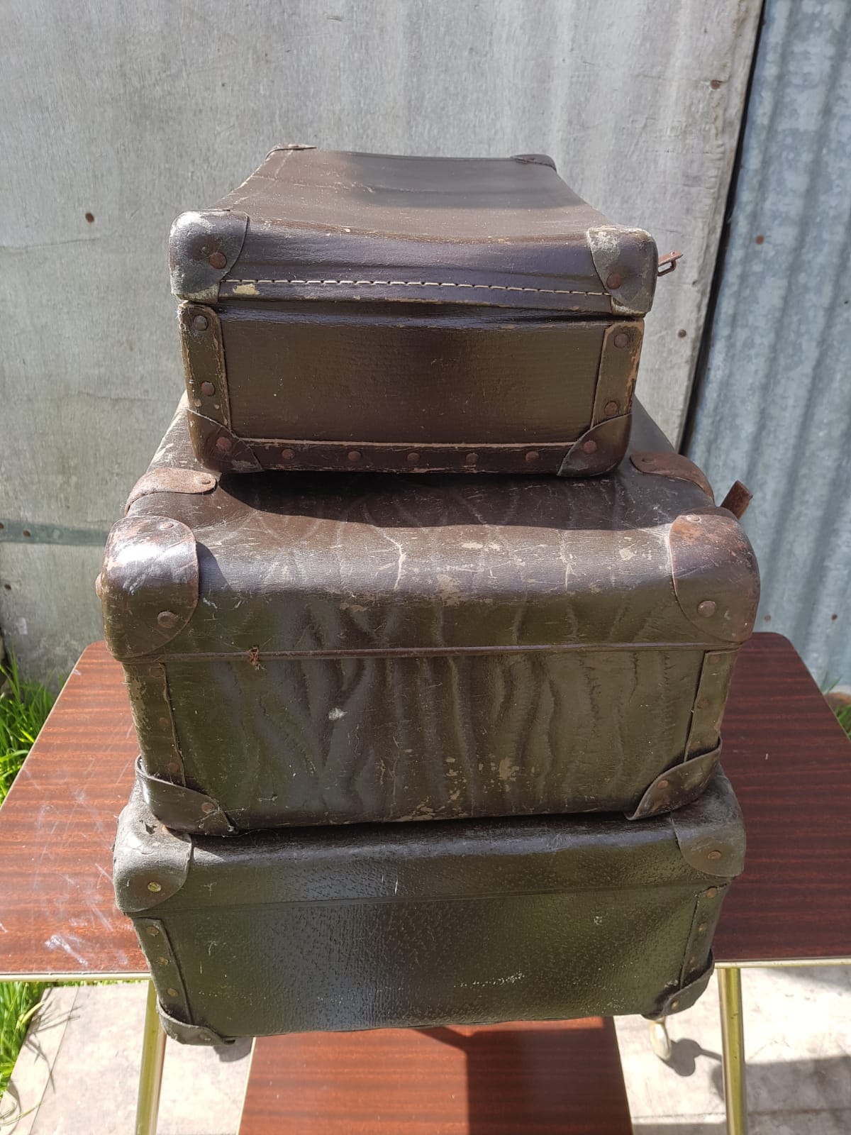 Series 3 Old Cartons Fibre Marron - Reinforcements - Vintage Anse