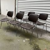 Set of 6 vintage chairs by Helmut Starke, Multi-Set model