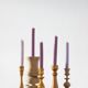 Scandinavian Wooden Candleholders, Set of 5