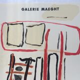 Original exhibition poster, tal-coat, galerie maeght, 1956