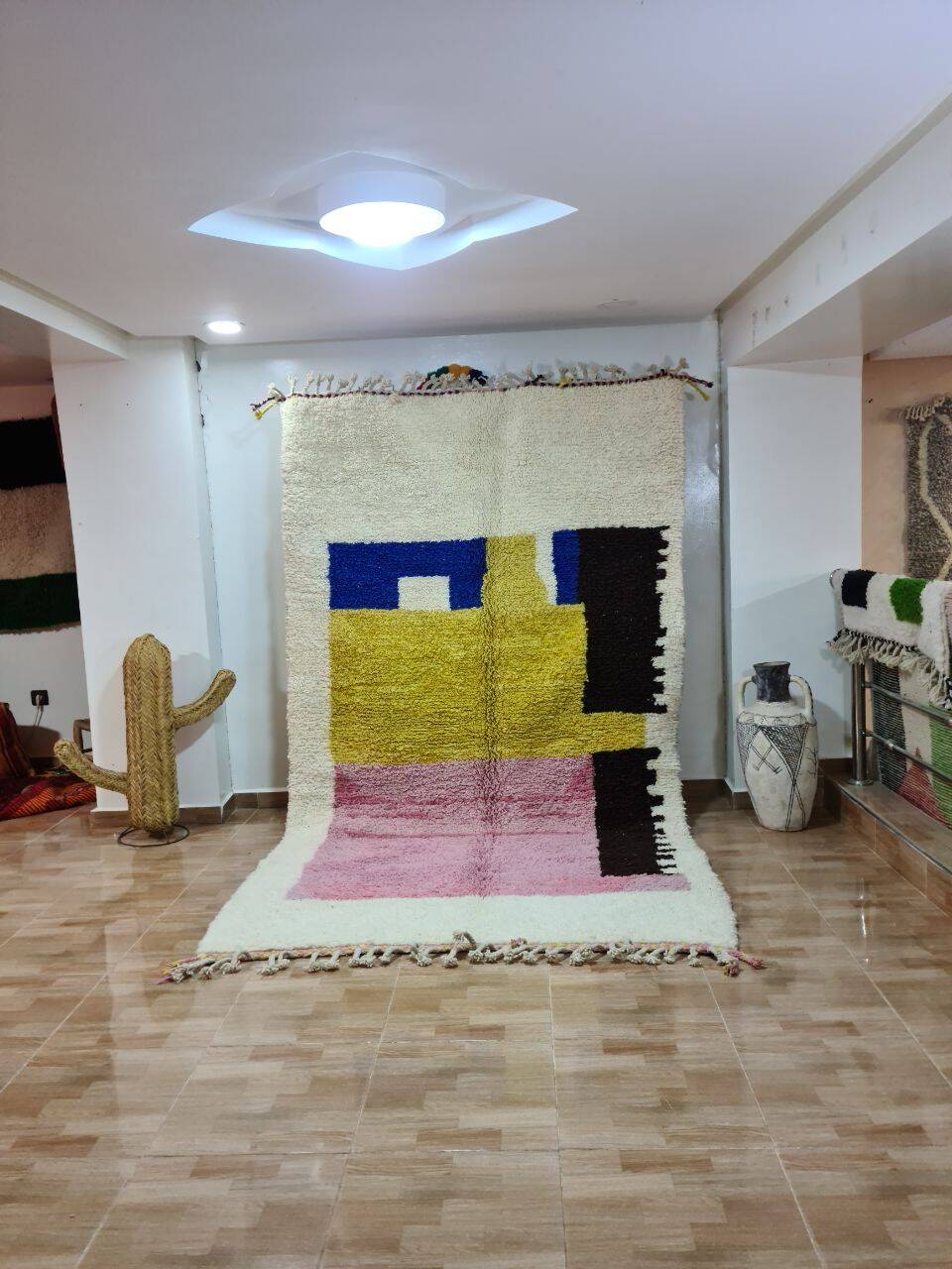 Tapis Bohème Moderne 250x150 cm - Design Géométrique Multicolore