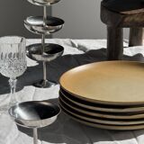 Set of 6 stoneware plates Village France D24