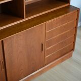 Teak bookcase, Denmark, 1970s