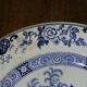 Plat Creil et Montereau décor chinois bleu