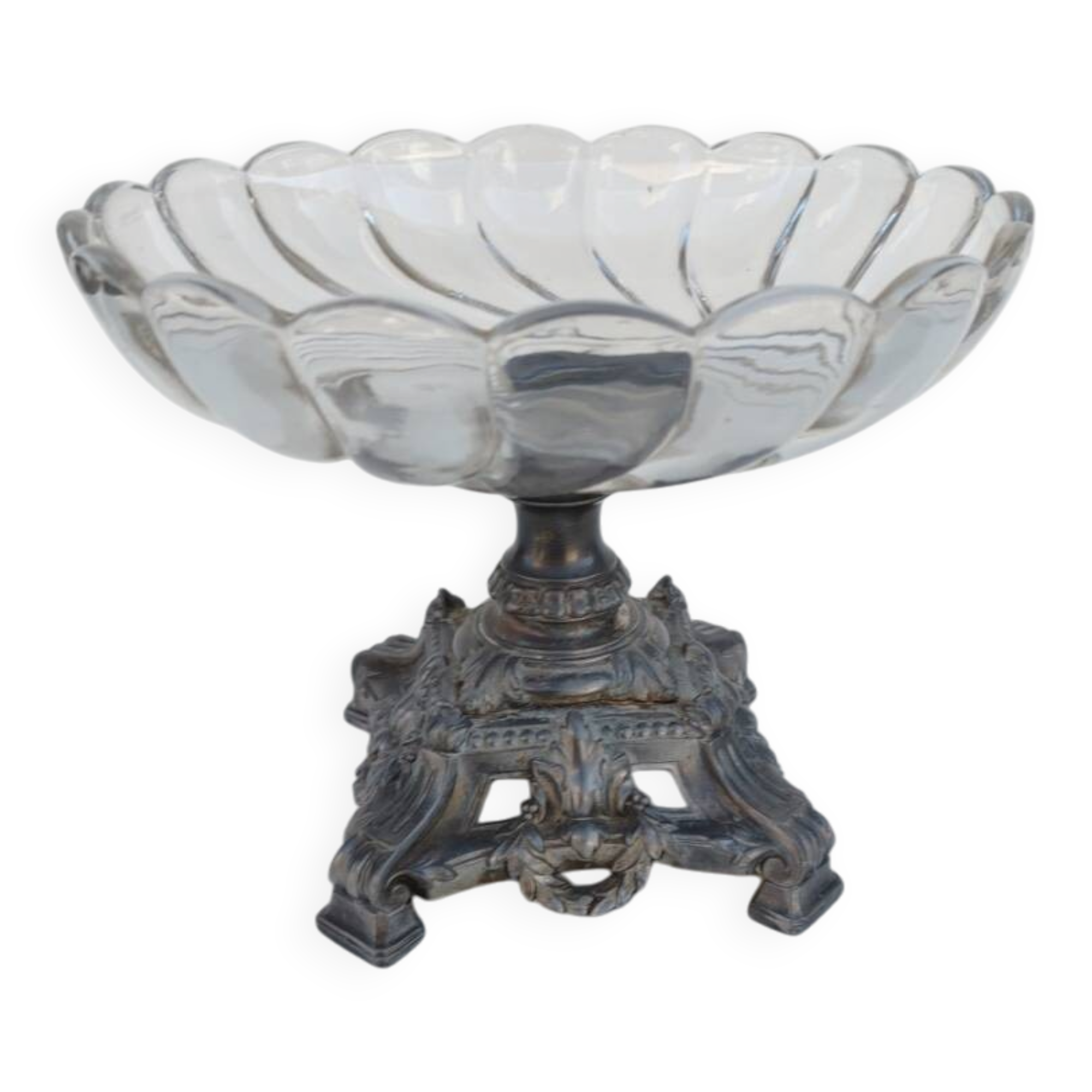 Crystal and regulateur cup, late 19th century.