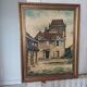 Oil on canvas stephane bulan village of domme dordogne 1979