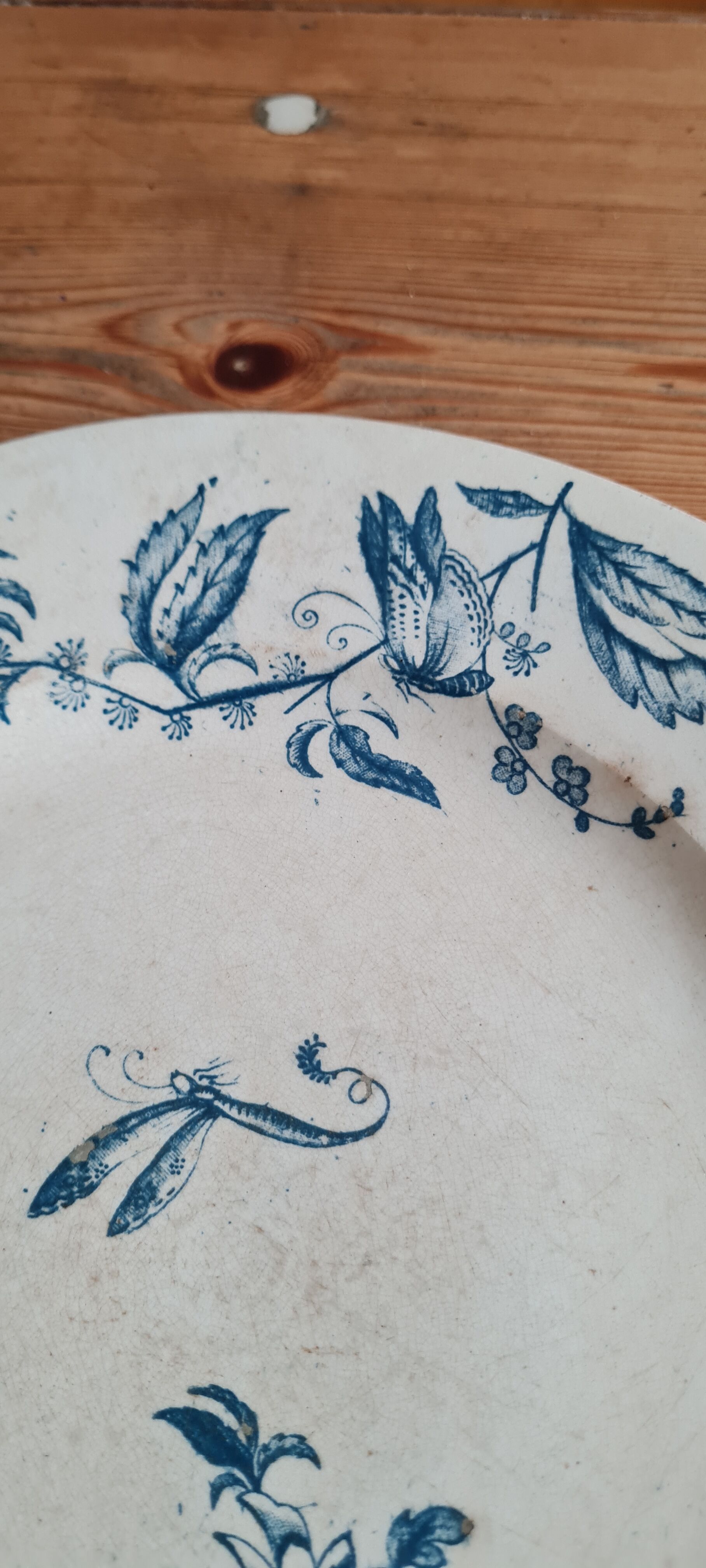 Set of 7 mismatched plates in iron earth