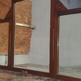 Coiffeuse art deco en acajou miroir triptyque