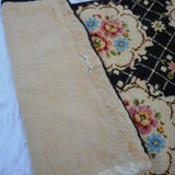 Carpet wool flowers 1940'70x140cm