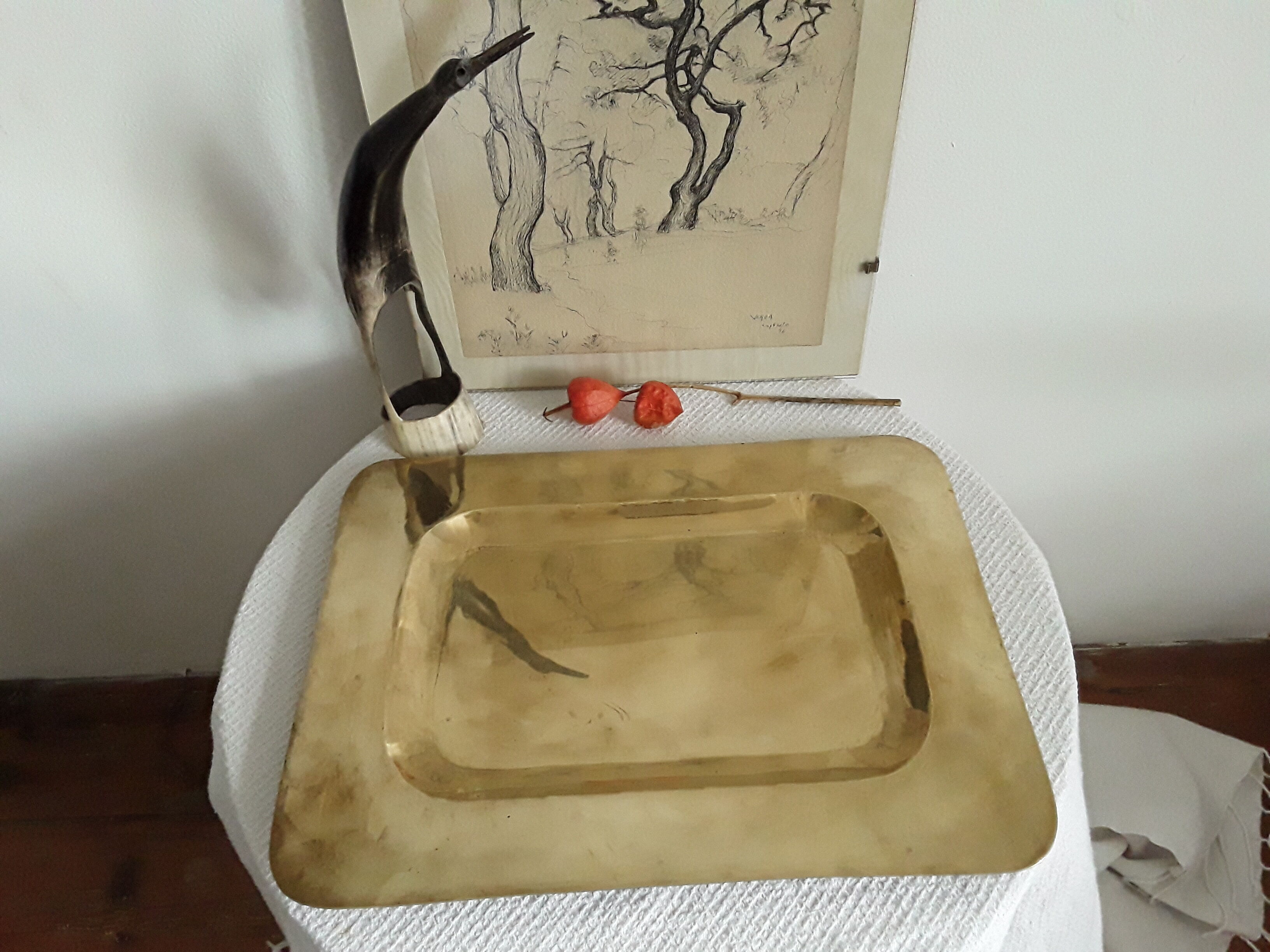 Vintage brass top