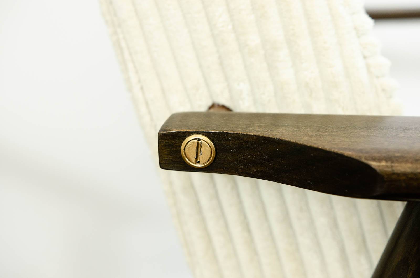 Type 300 190 Armchairs in Corduroy by H. Lis, 1960s, Set of 2