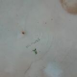 Plat en barbotine ancienne fin XIXeme