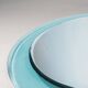 Vintage Beveled Glass Oval Mirror by A. Lupi for Cristal Luxor, Italy 1970