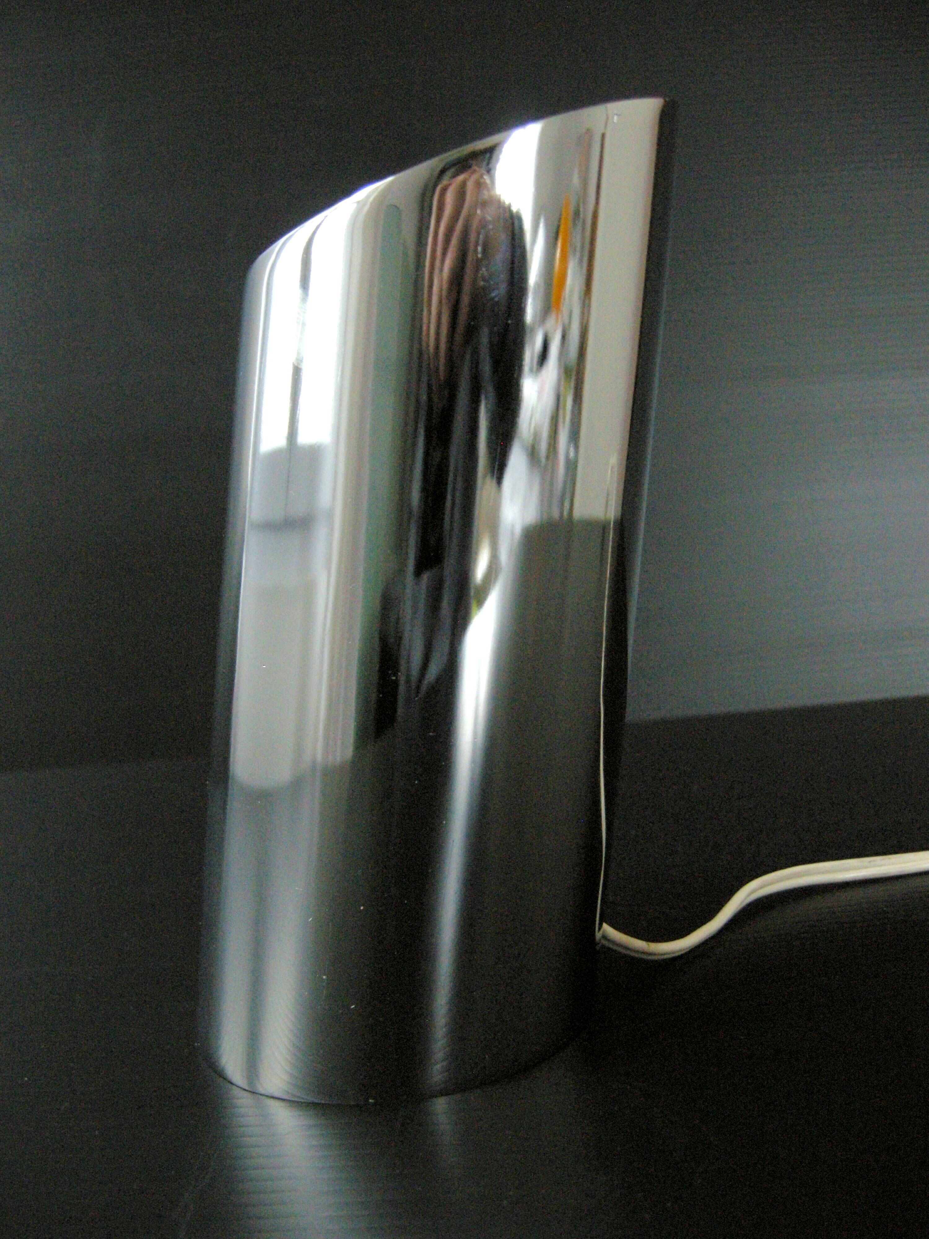 Vintage inclined cylinder lamp 1970 space age