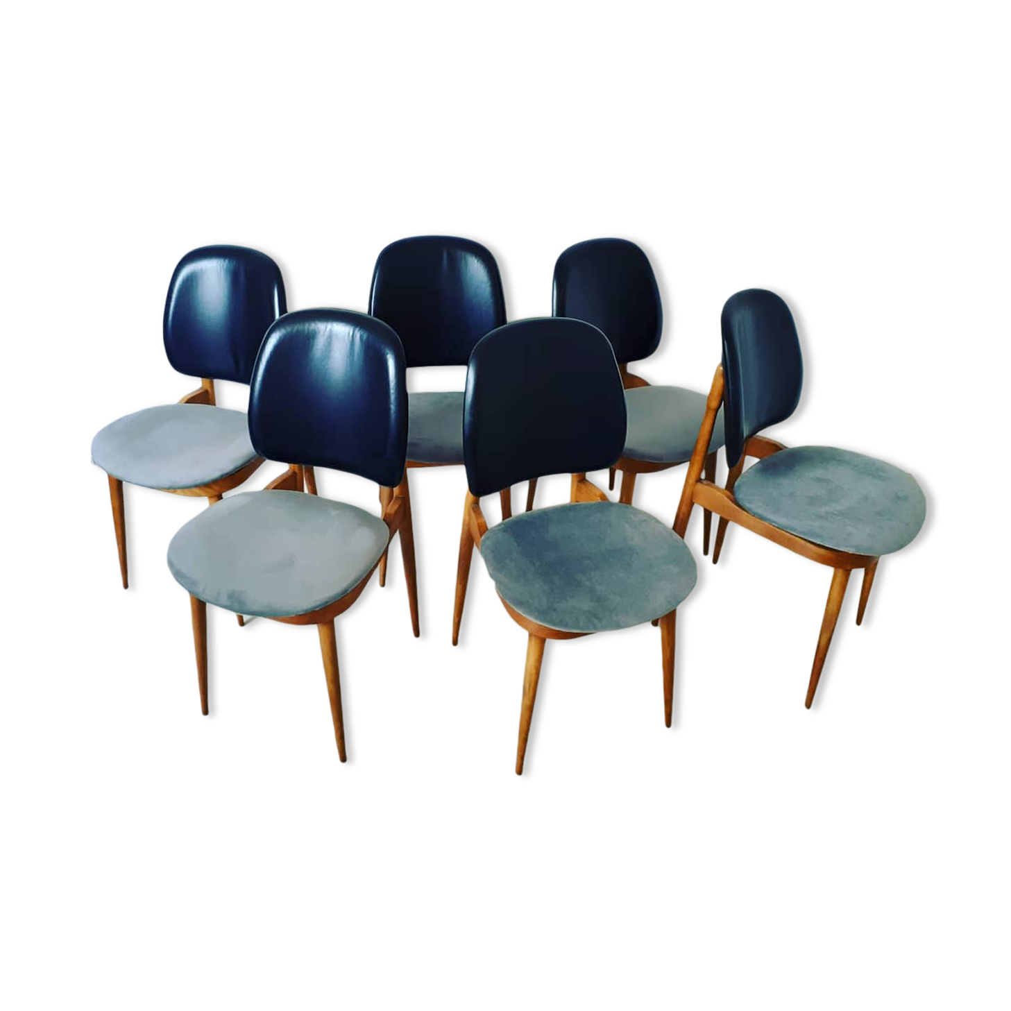 6 Baumann's "pegasus" chairs