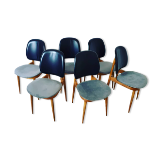 6 Baumann's "pegasus" chairs